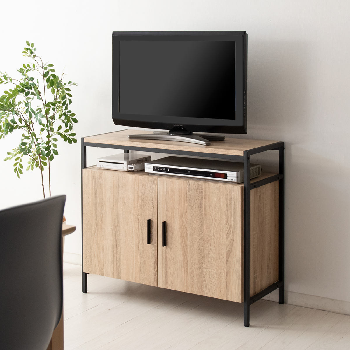 テレビ台 幅80cm ハイタイプ オープン収納付 キャビネット （ テレビ