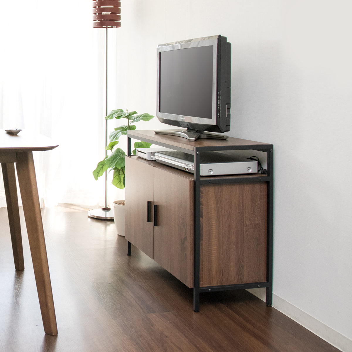 ハイタイプキャビネットテレビ台 - ナチュラル、幅80cm 楽天市場】ハイタイプ キャビネット テレビ台 幅80cm 寝室用テレビ台