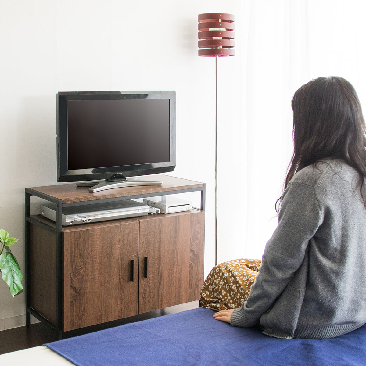 テレビ台 幅80cm ハイタイプ オープン収納付 キャビネット （ テレビ