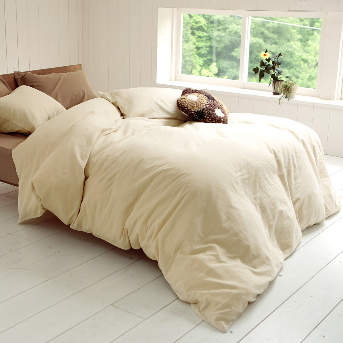 掛け布団カバー Fab the Home シングル ダブルガーゼ 綿100