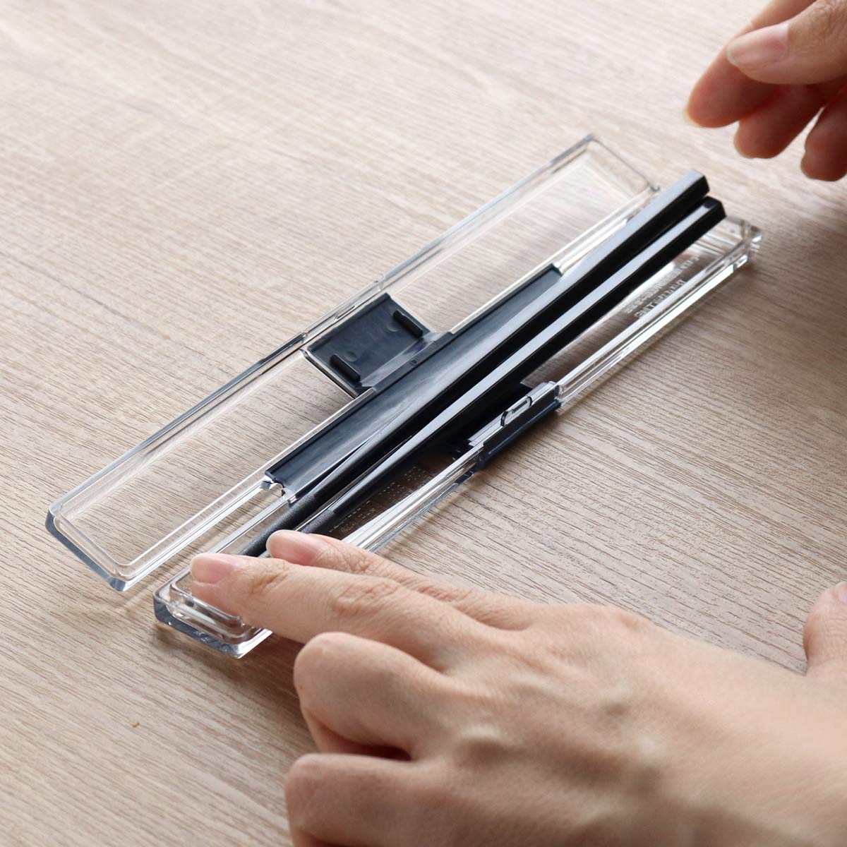 箸箱セット 19.5cm とっても強いケース入り （ 箸 箸箱 お箸 箸ケース