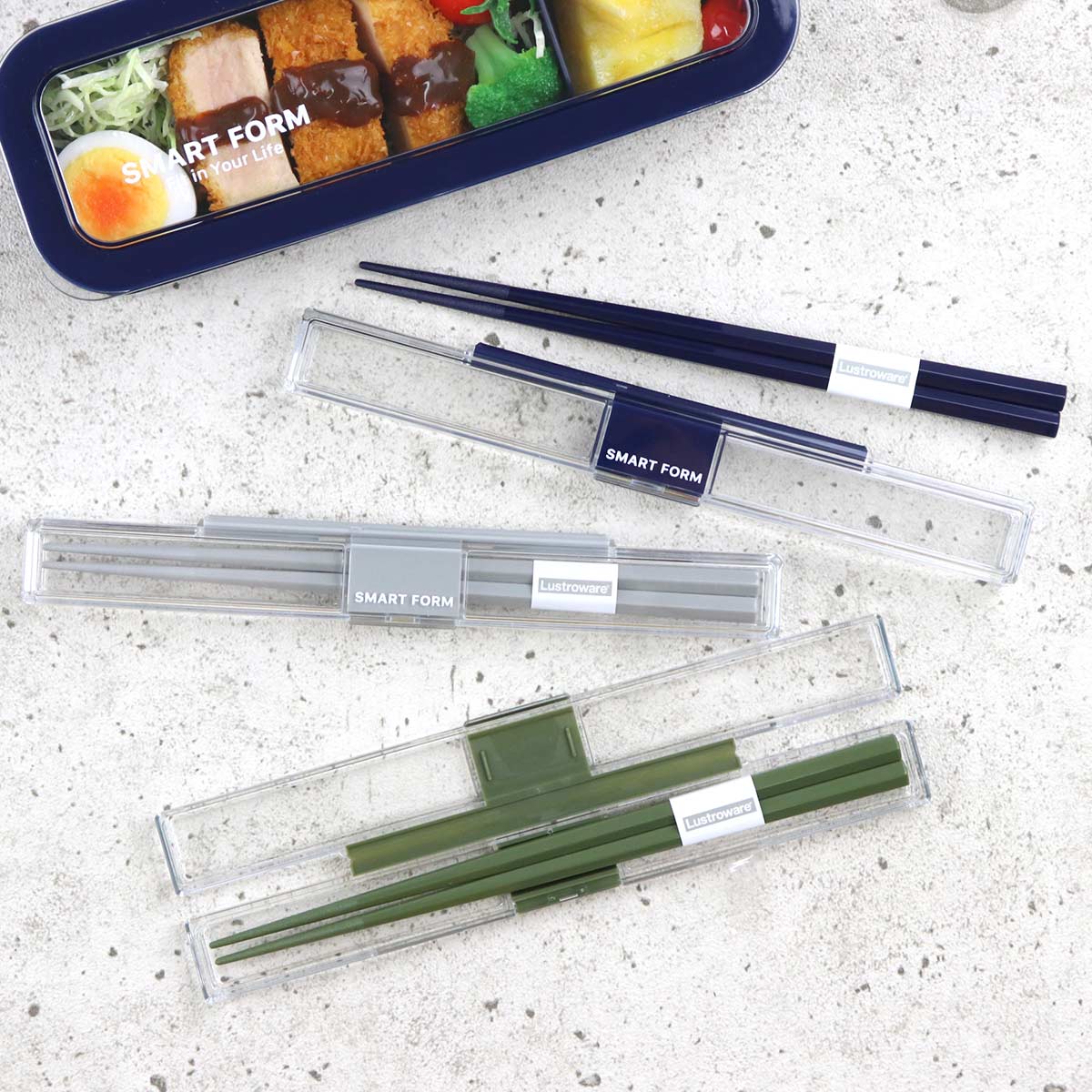 箸箱セット 19.5cm とっても強いケース入り （ 箸 箸箱 お箸 箸ケース