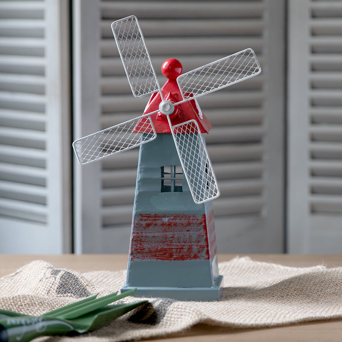 オーナメント 風車 ムーラン L CC （ 置物 アイアン 鉄 飾り