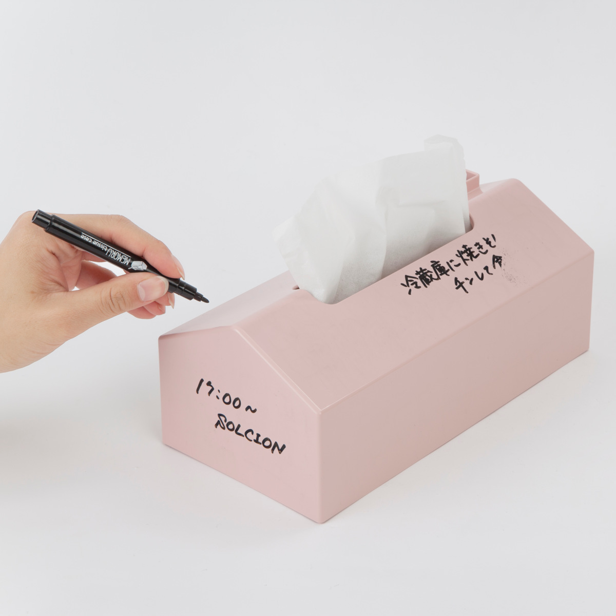 イケックス工業 ティッシュケース MEMORU 卓上 （ ティッシュカバー