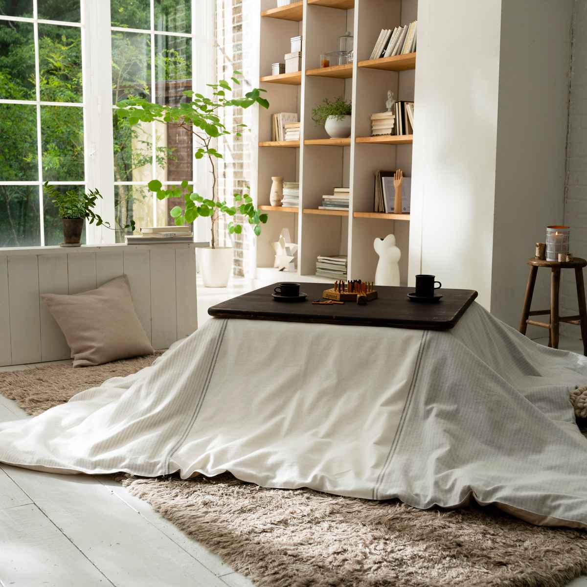 こたつ布団カバー Fab the Home 200X200cm レヴィ 北欧 綿100