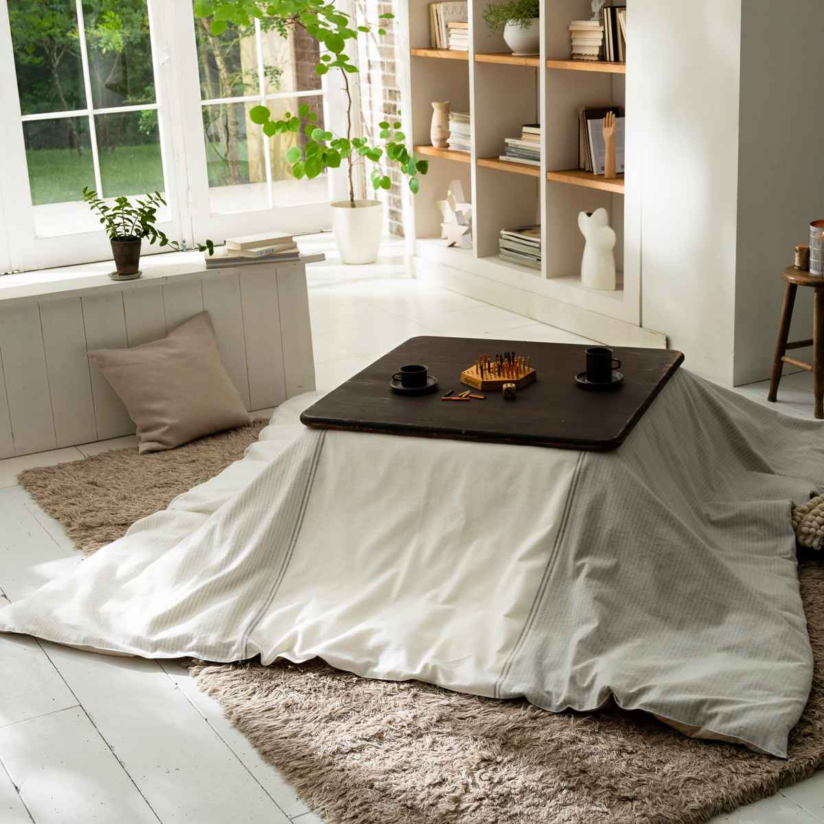 こたつ布団カバー Fab the Home 200X200cm レヴィ 北欧 綿100