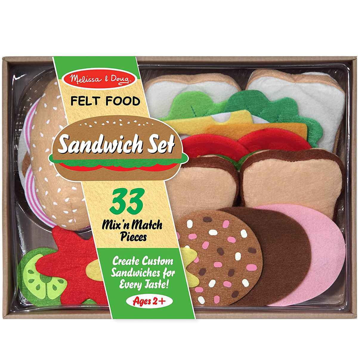 おもちゃ Melissa&Doug フェルト サンドイッチセット 3歳 （ フェルト