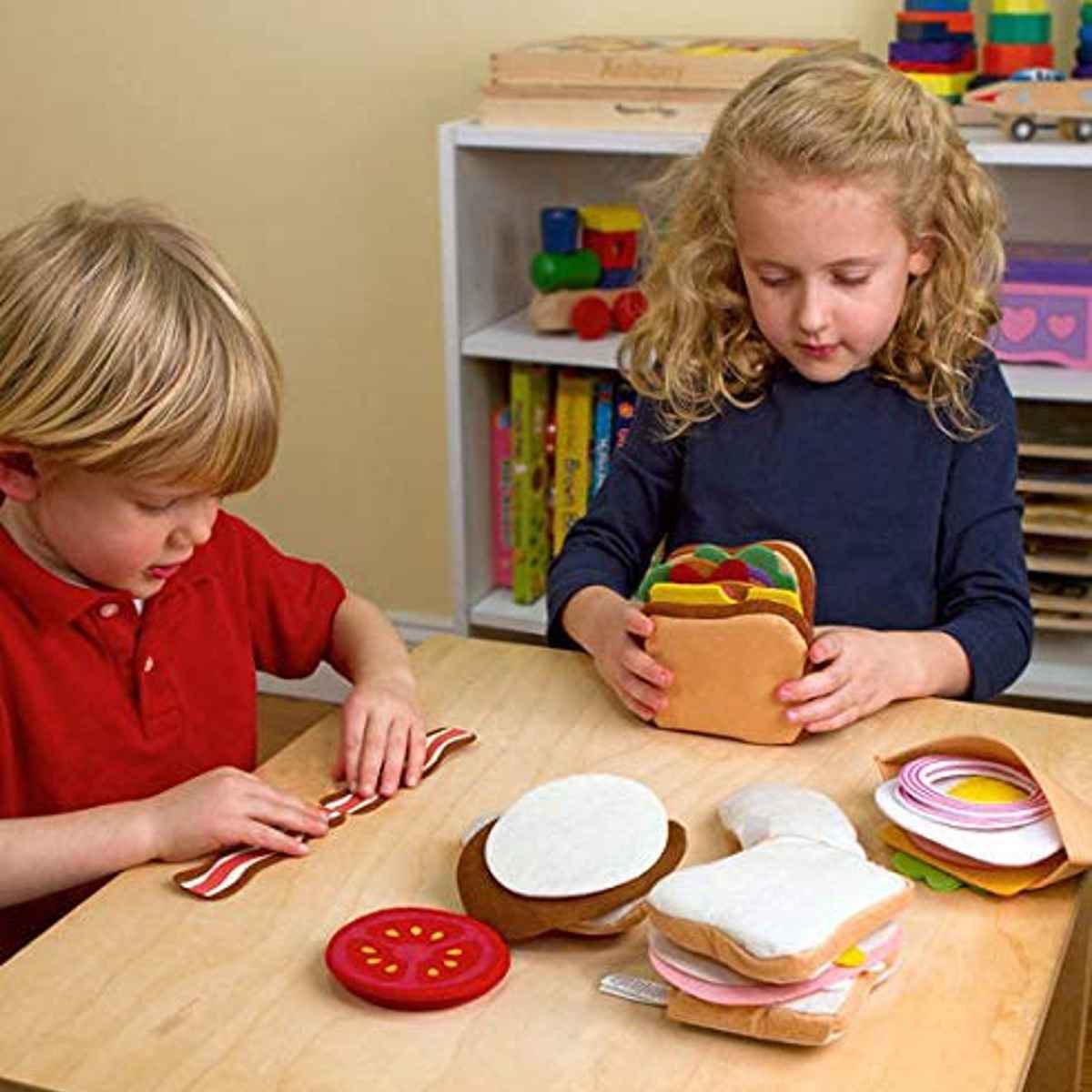 おもちゃ Melissa&Doug フェルト サンドイッチセット 3歳 （ フェルト