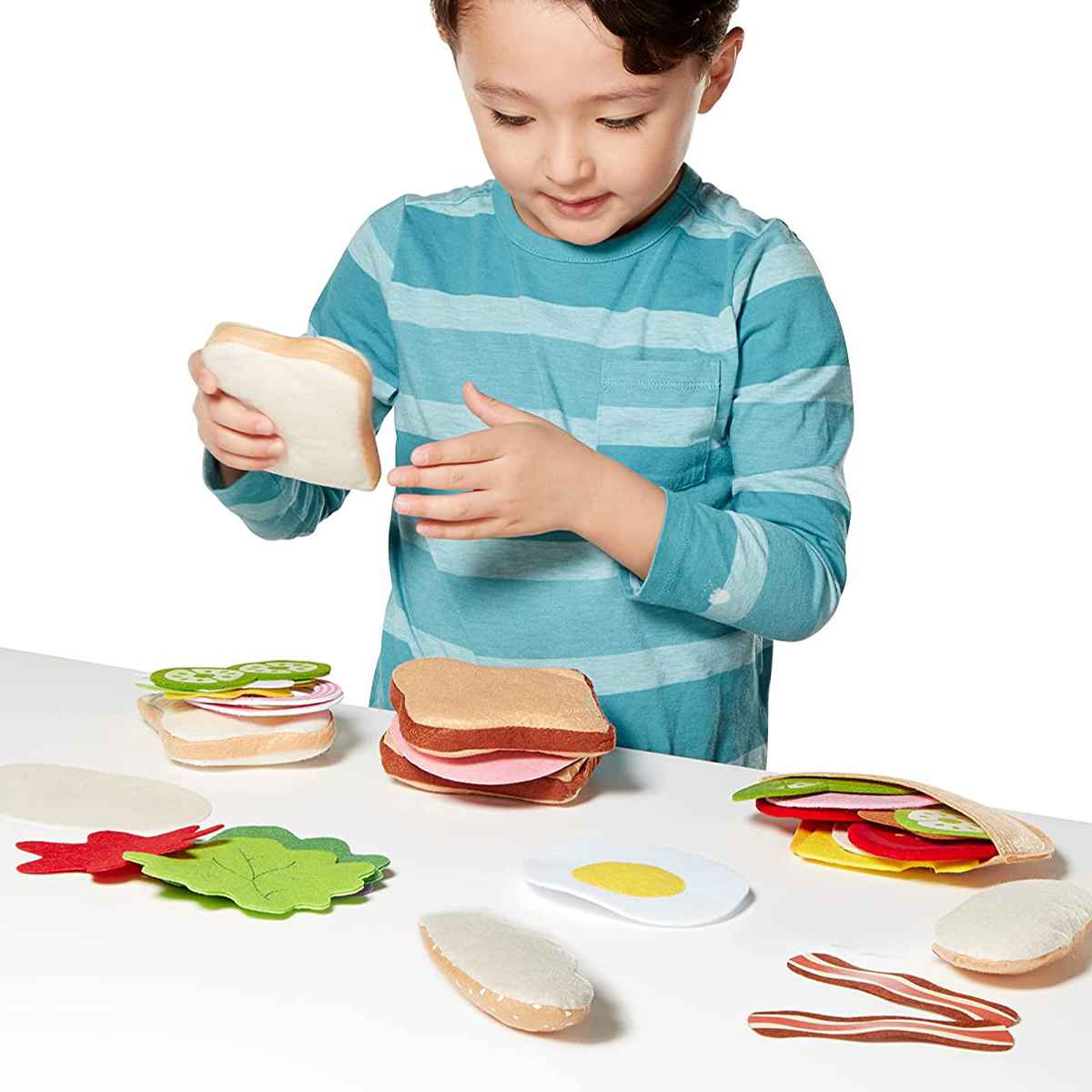 おもちゃ Melissa&Doug フェルト サンドイッチセット 3歳 （ フェルト