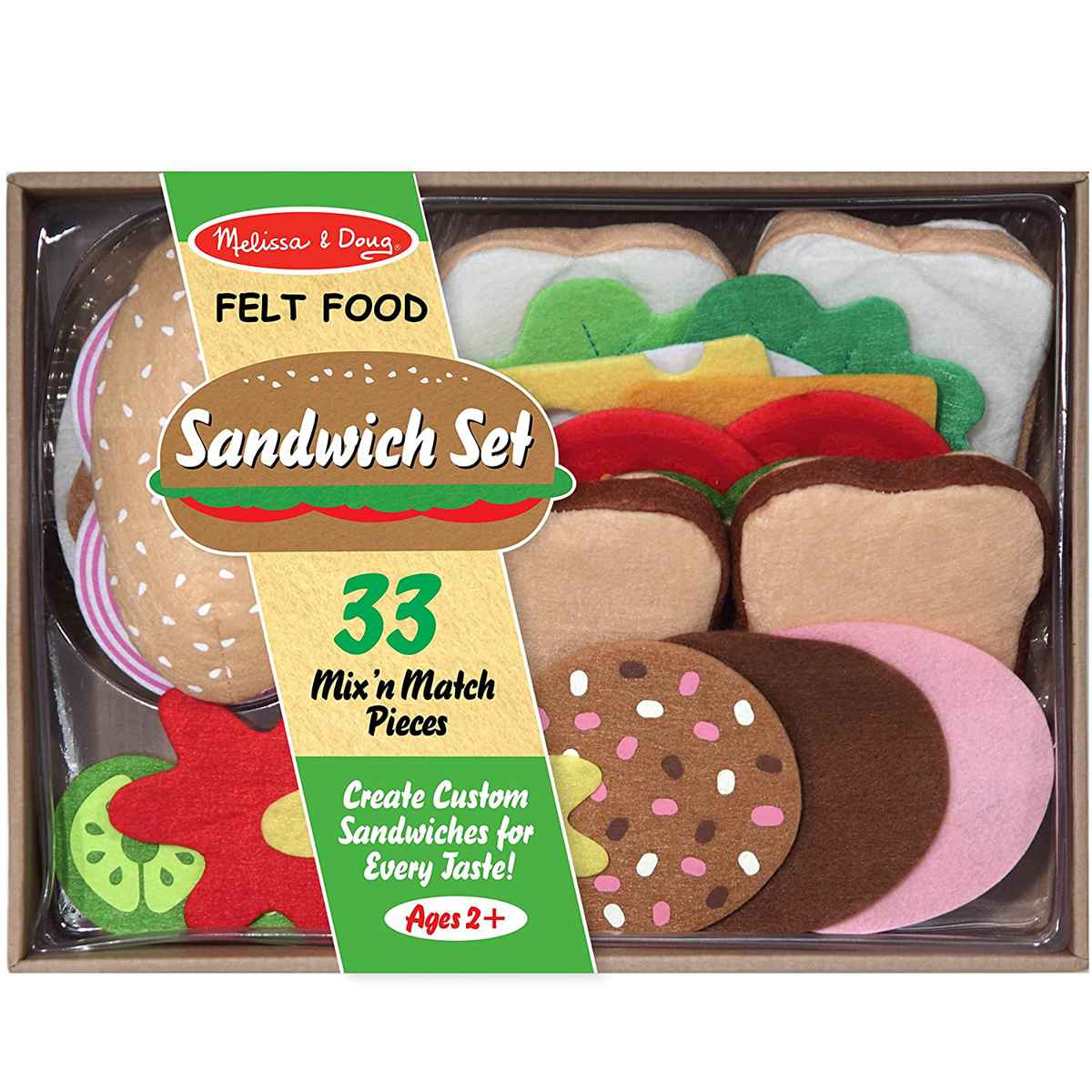 おもちゃ Melissa&Doug フェルト サンドイッチセット 3歳 （ フェルト