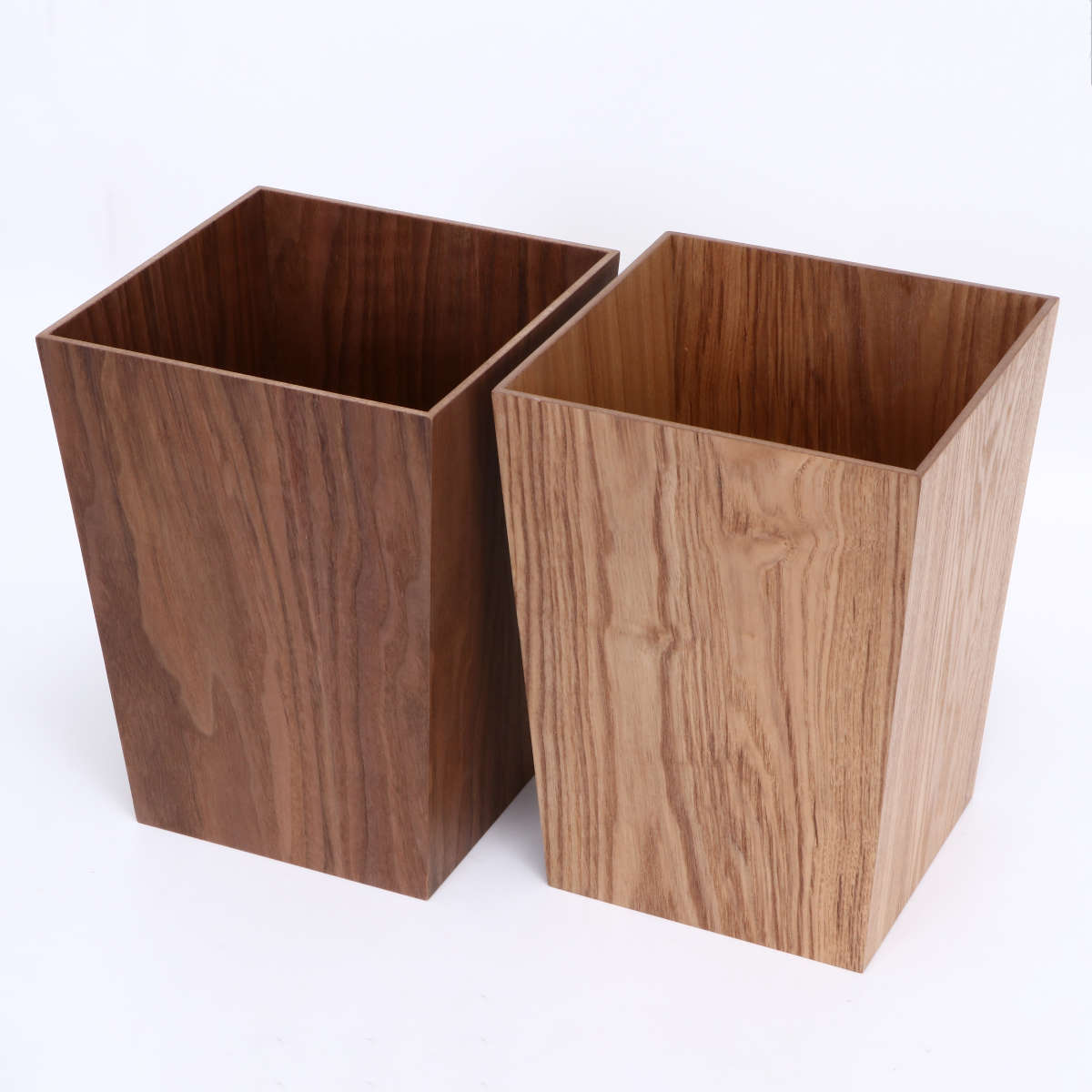 不二貿易（Fuji Boeki） ゴミ箱 突板 木製 （ ごみ箱 幅22cm