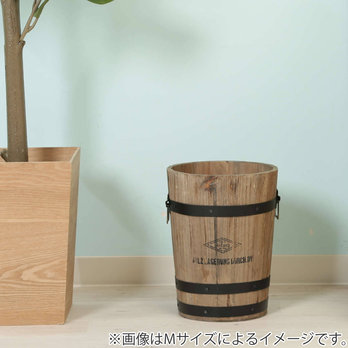 不二貿易 ゴミ箱 Lサイズ 木製 フタなし ( ごみ箱 直径 25cm 不二貿易 ゴミ箱 Lサイズ 木製 フタなし ( ごみ箱 直径 25cm