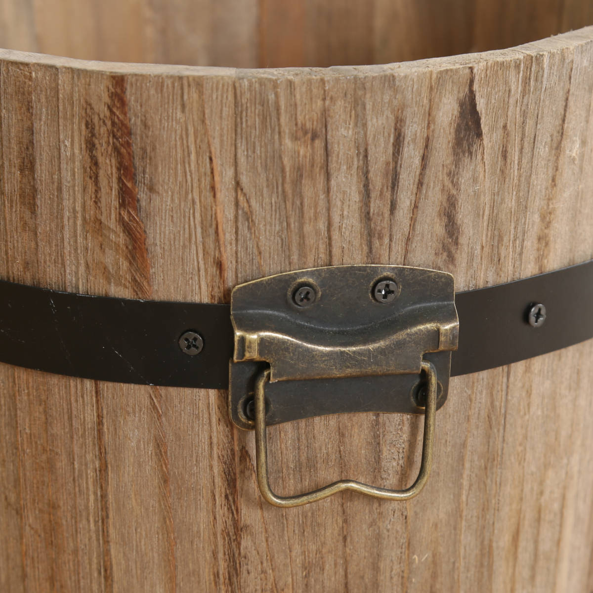 不二貿易（Fuji Boeki） ゴミ箱 Mサイズ 木製 フタなし （ ごみ箱 直径