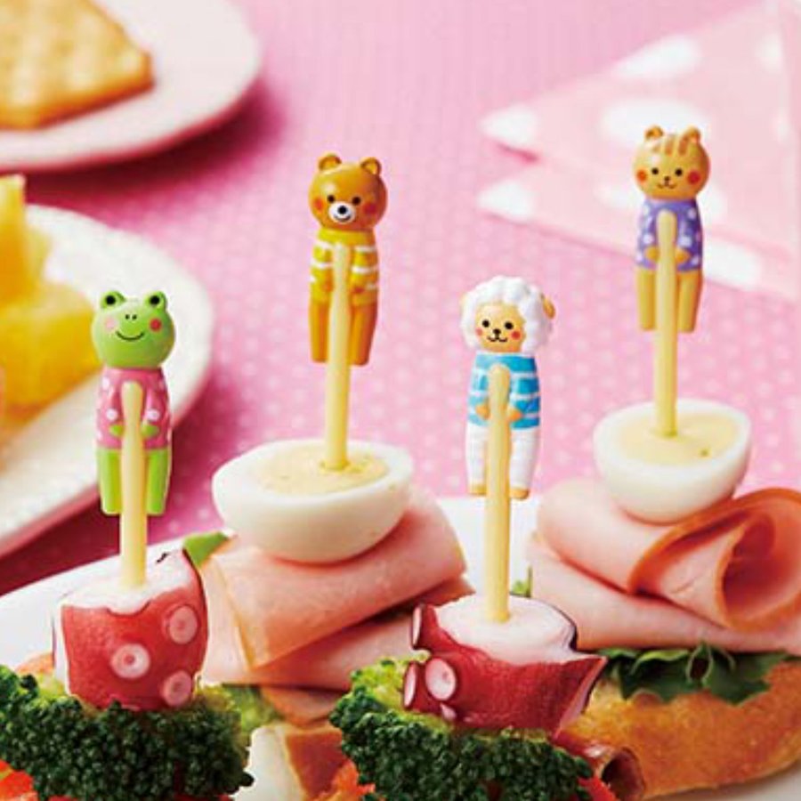 ピック 4本入り もちっこロングピック （ お弁当ピック おかずピック