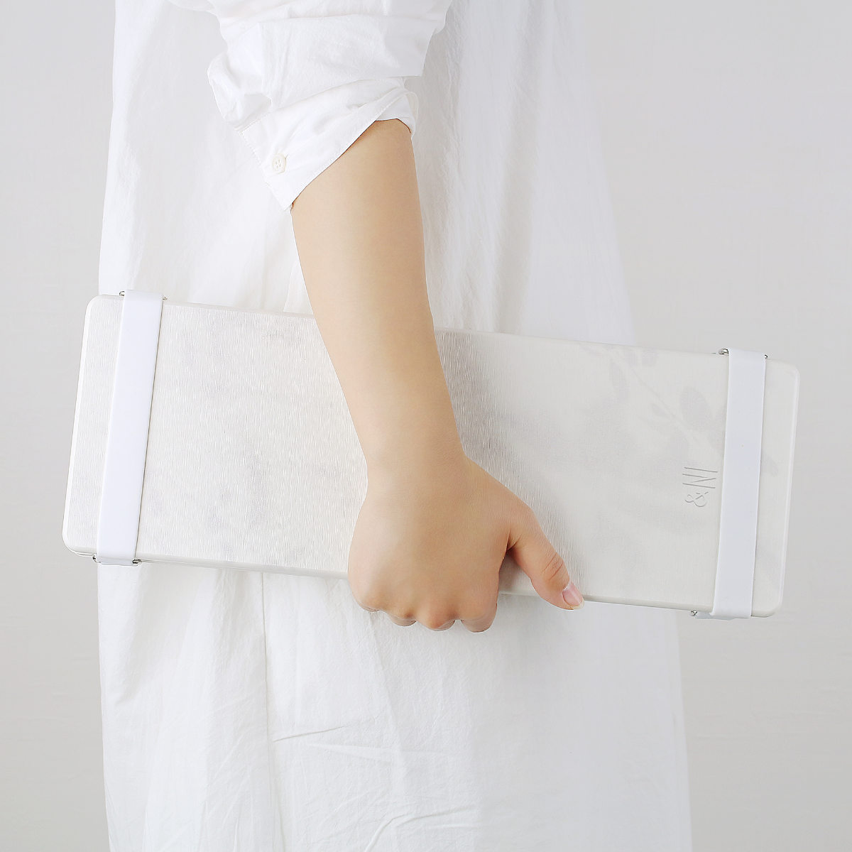 折りたたみ　珪藻土バスマット　ホワイト　60×39cm ＆NE バスマット 珪藻土 折りたたみ 60×39cm （ バス マット 珪藻土
