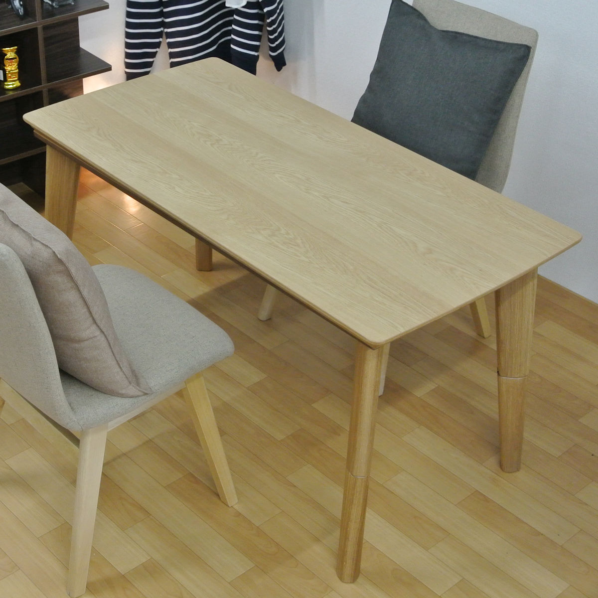 デスクこたつ 幅120cm NEW諏訪 高さ調節 木製 （ こたつ 2way ハイ