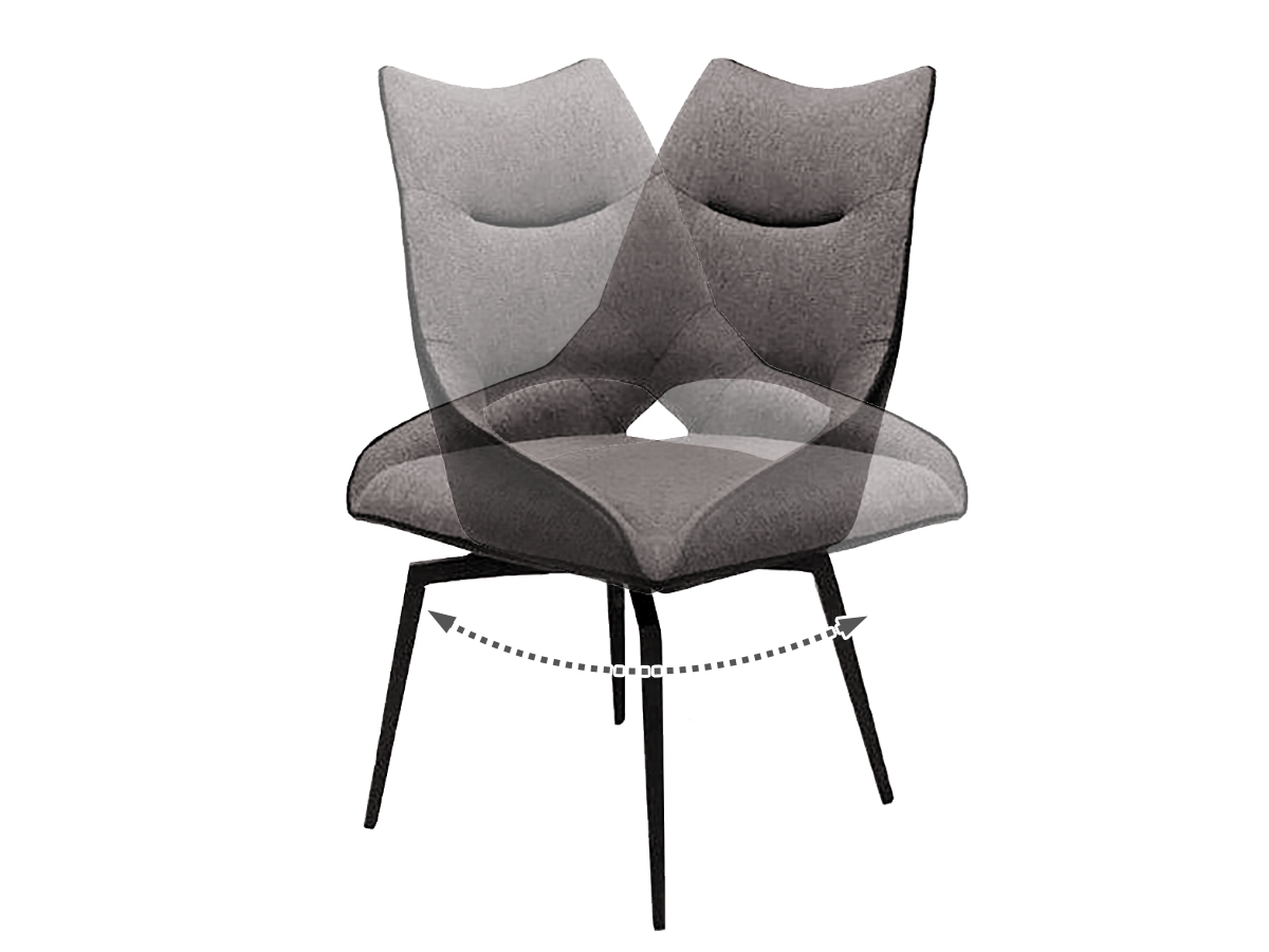 ダイニングチェア 座面高45cm コーラル 回転式 （ 開梱設置