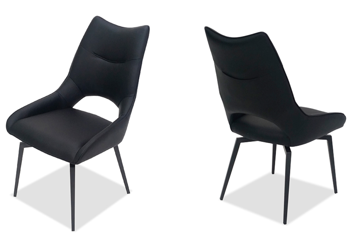 ダイニングチェア 座面高45cm コーラル 回転式 （ 開梱設置