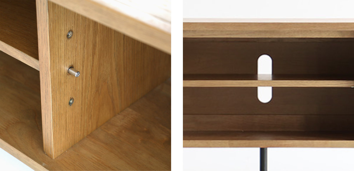 テレビ台 ローボード 天然木 ヴィンテージ調 Rasic 幅118cm （ テレビ