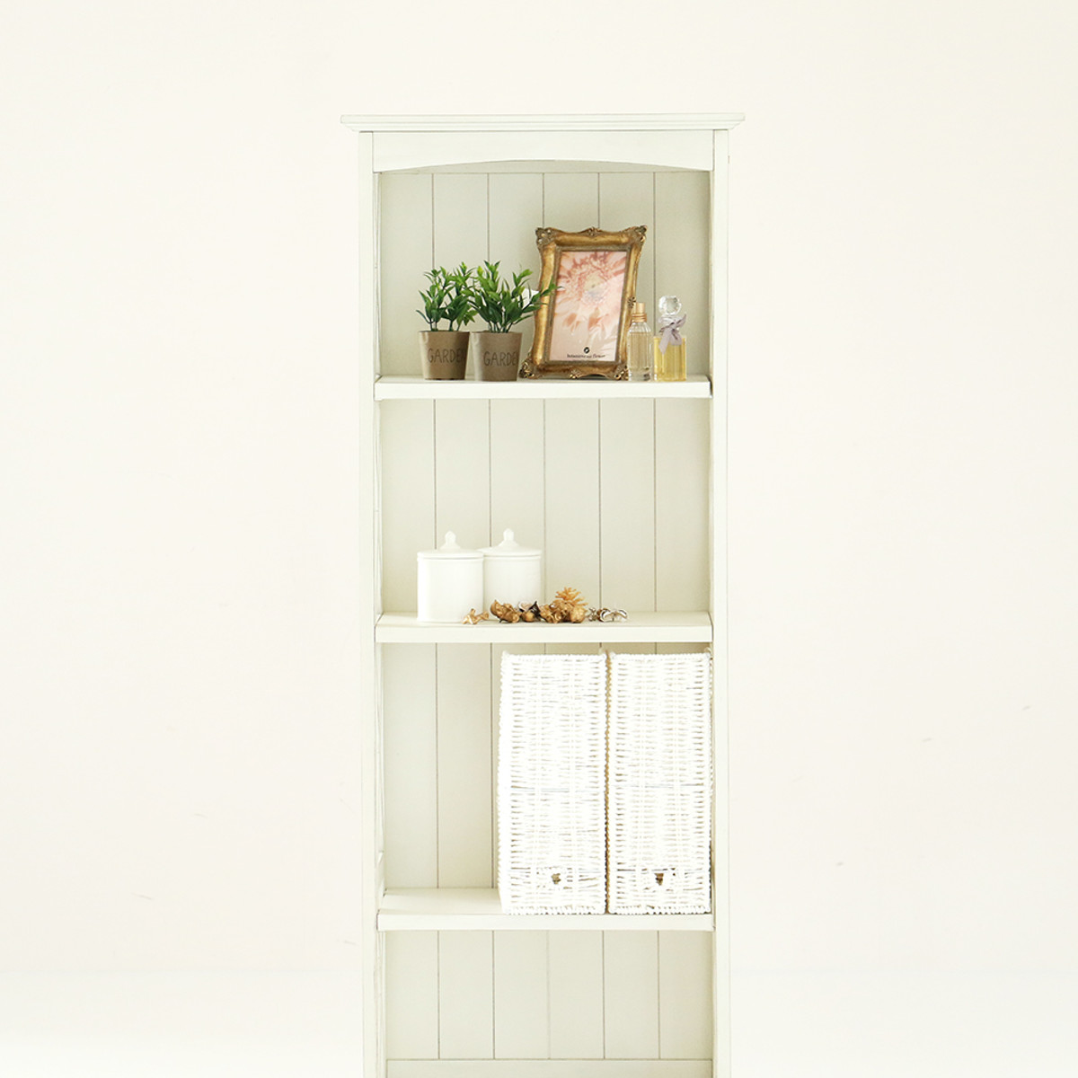 ICHIBA（市場） ラック 4段シェルフ 天然木 フレンチカントリー調 ine