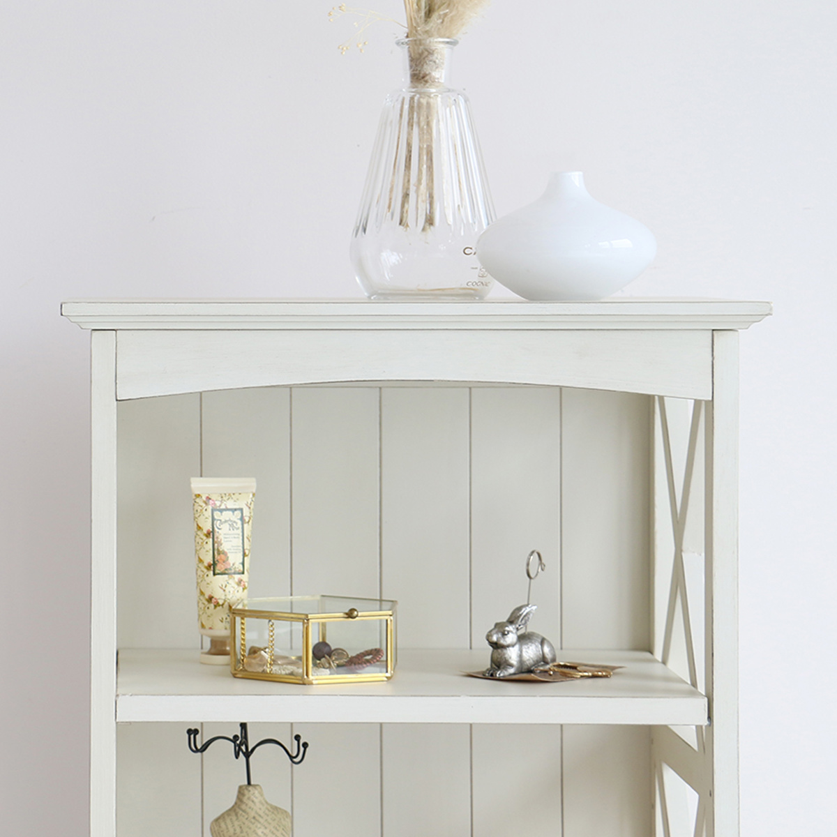 ICHIBA（市場） ラック 4段シェルフ 天然木 フレンチカントリー調 ine