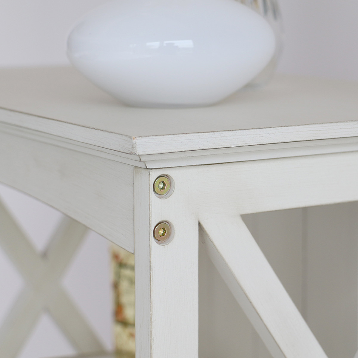 ICHIBA（市場） ラック 4段シェルフ 天然木 フレンチカントリー調 ine