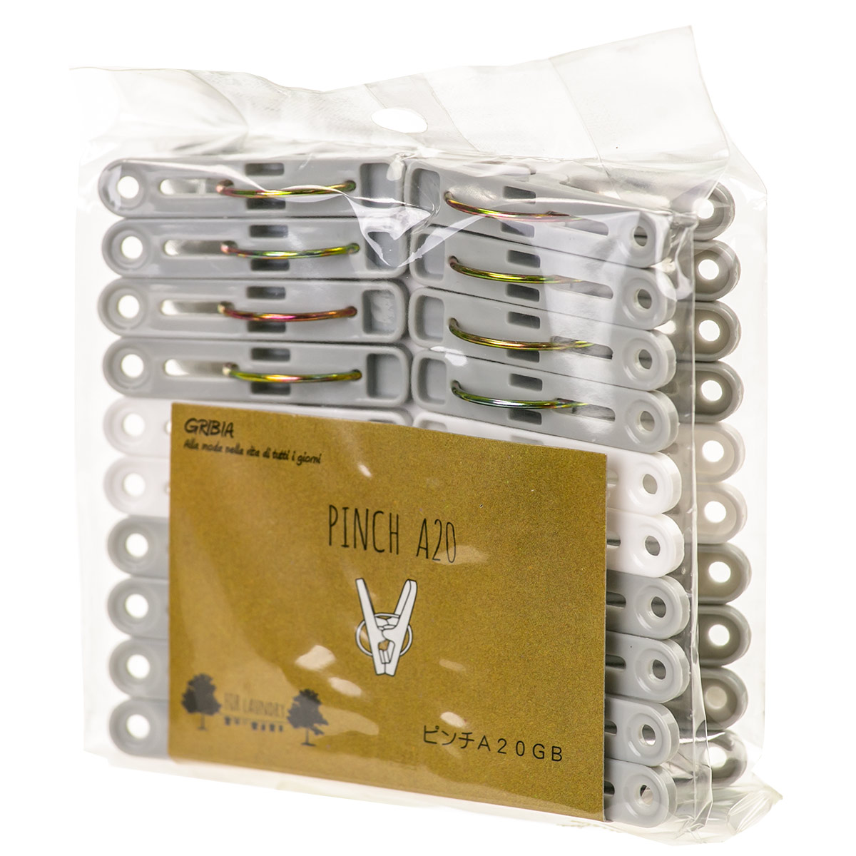 洗濯ピンチ 20個入り グリビア （ 洗濯 ピンチ ばさみ 洗濯ばさみ 洗濯