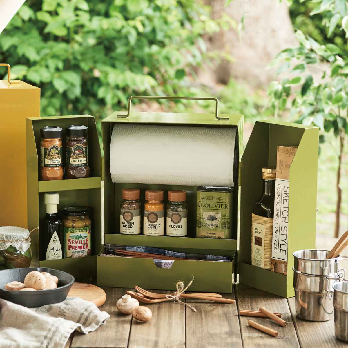 調味料ラック スパイス&キッチンペーパーラック （ 調味料 ラック