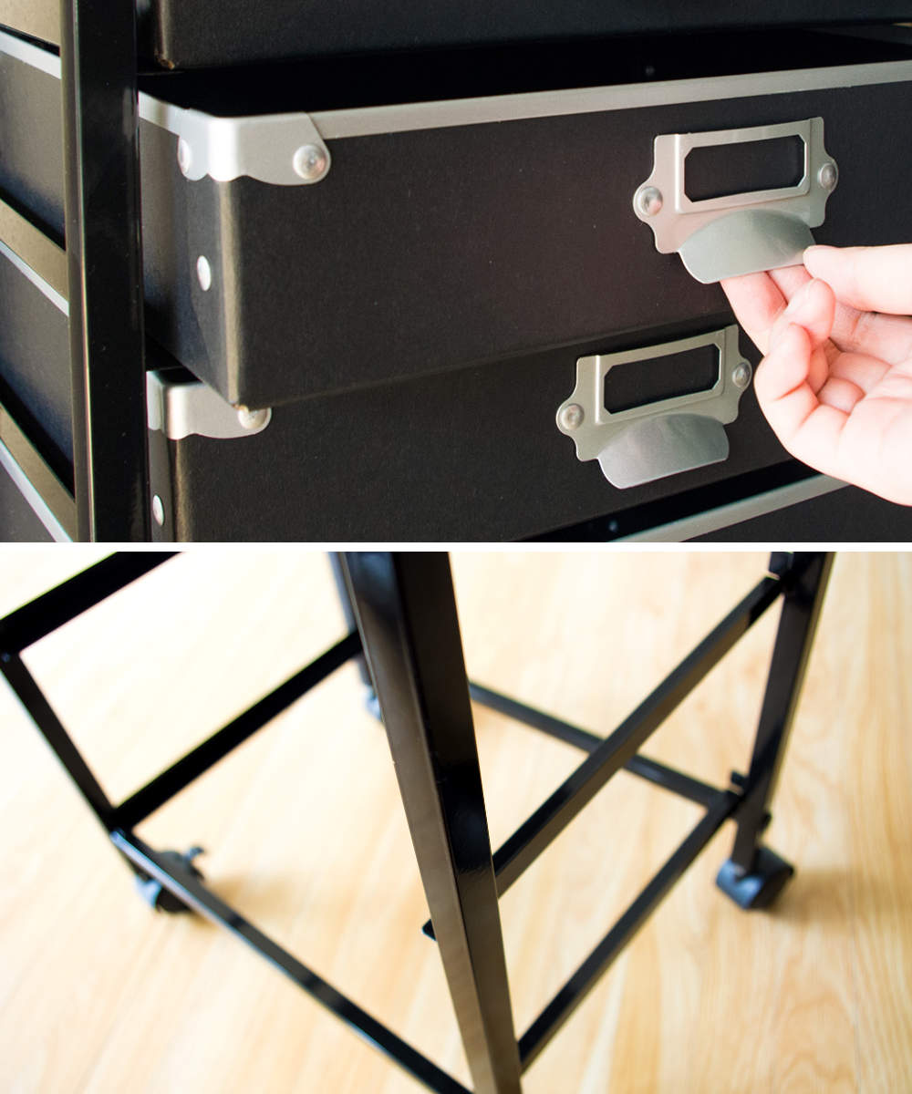 宮武製作所 チェスト ファイルケース付き A4 5段 （ 幅39×奥行27.5×高