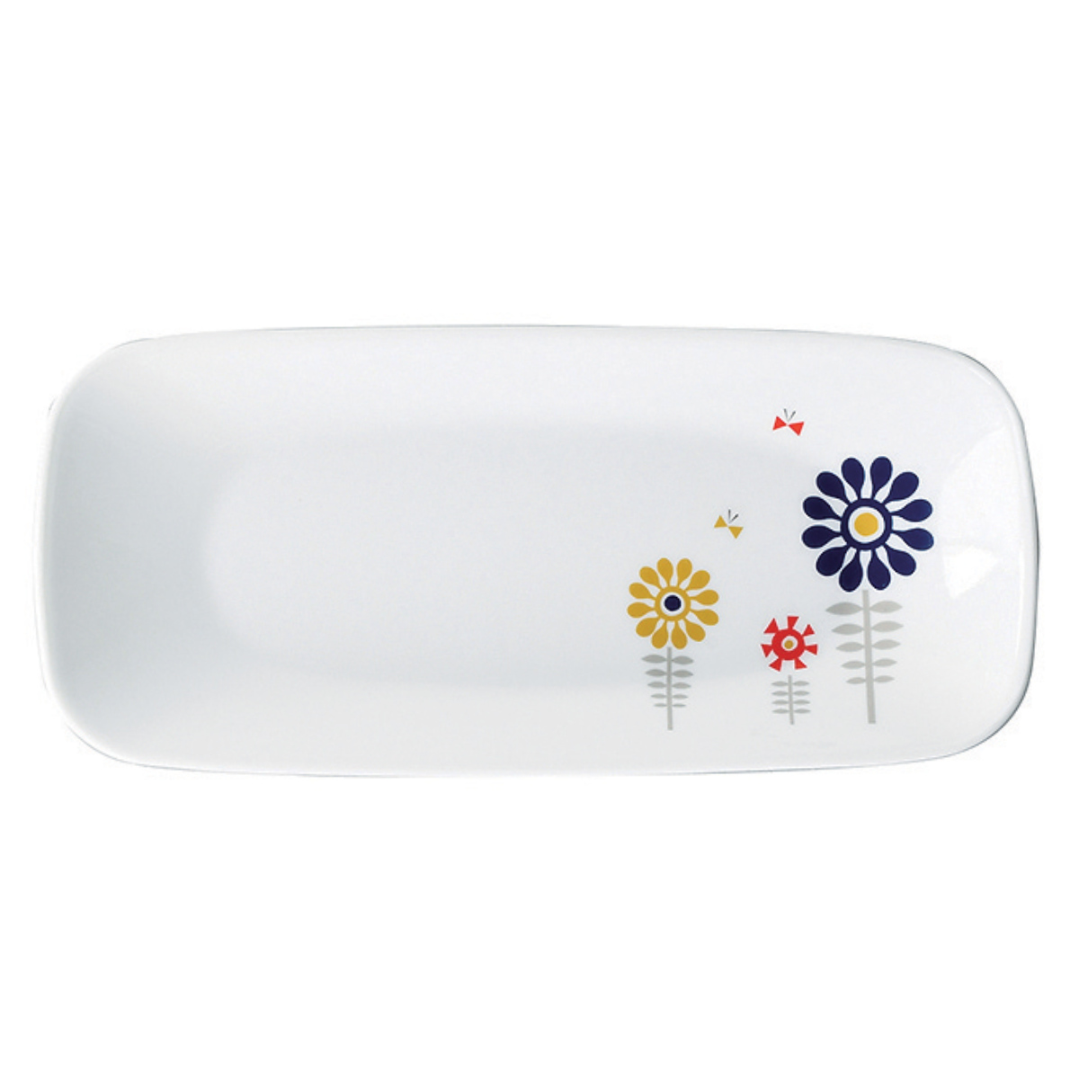 プレート 26.5cm スクエア CORELLE ケイユクッカ 強化ガラス （ 食洗機