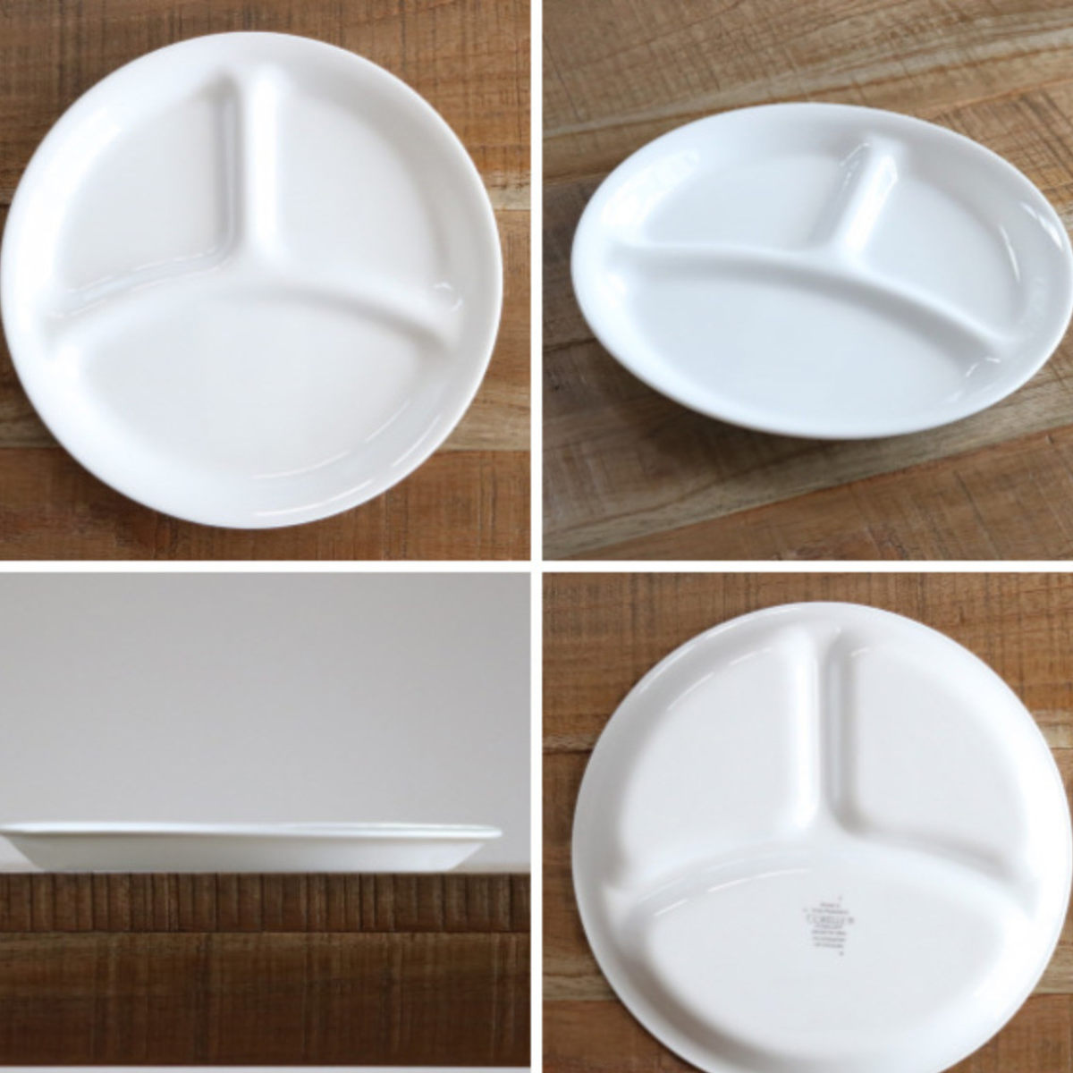 ランチプレート 26cm CORELLE ケイユクッカ 強化ガラス （ 食洗機対応