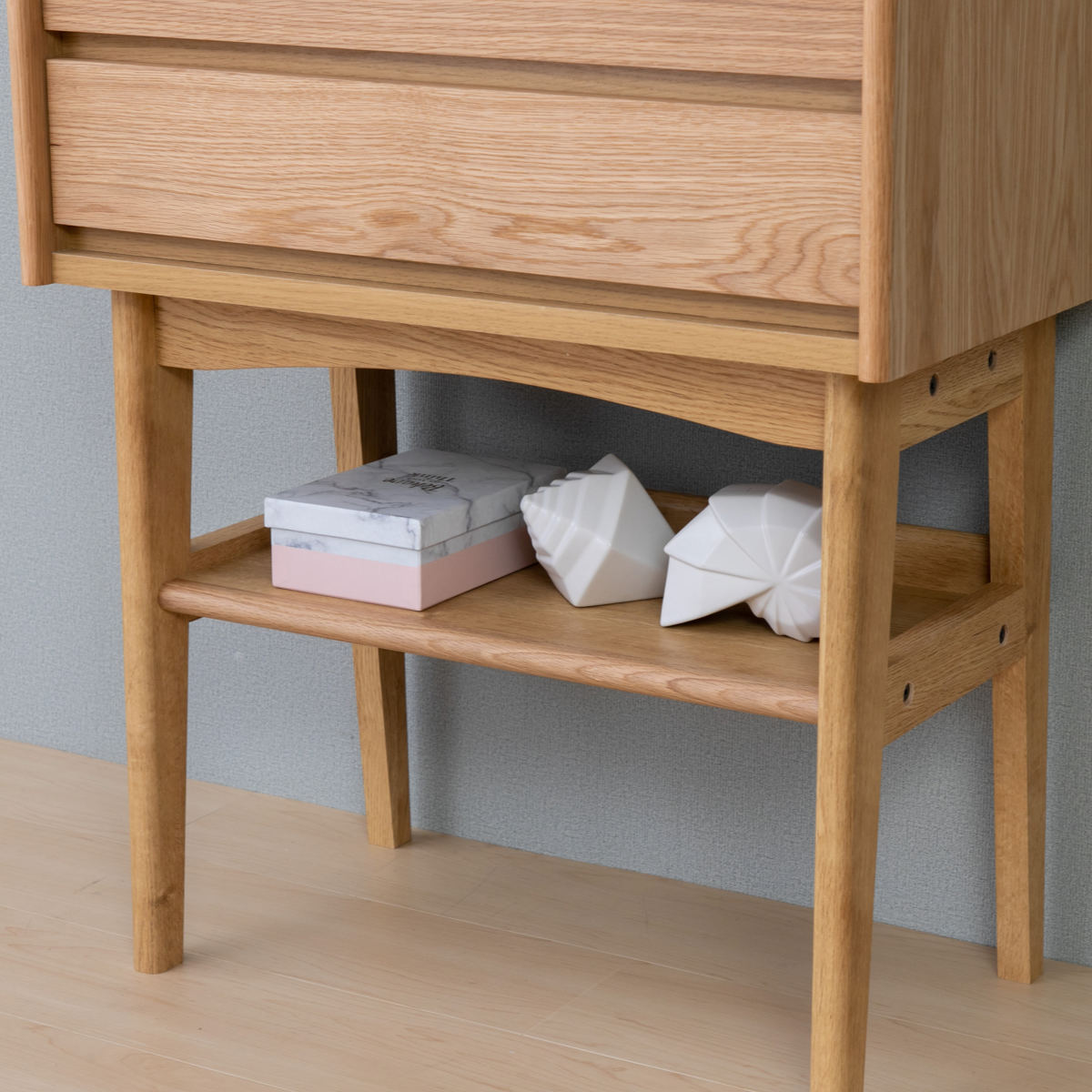 コンソール 引き出し 2段 北欧風 天然木突板 KICCA 幅65cm ( テーブル コンソール 引き出し 2段 北欧風 天然木突板 KICCA 幅65cm ( テーブル