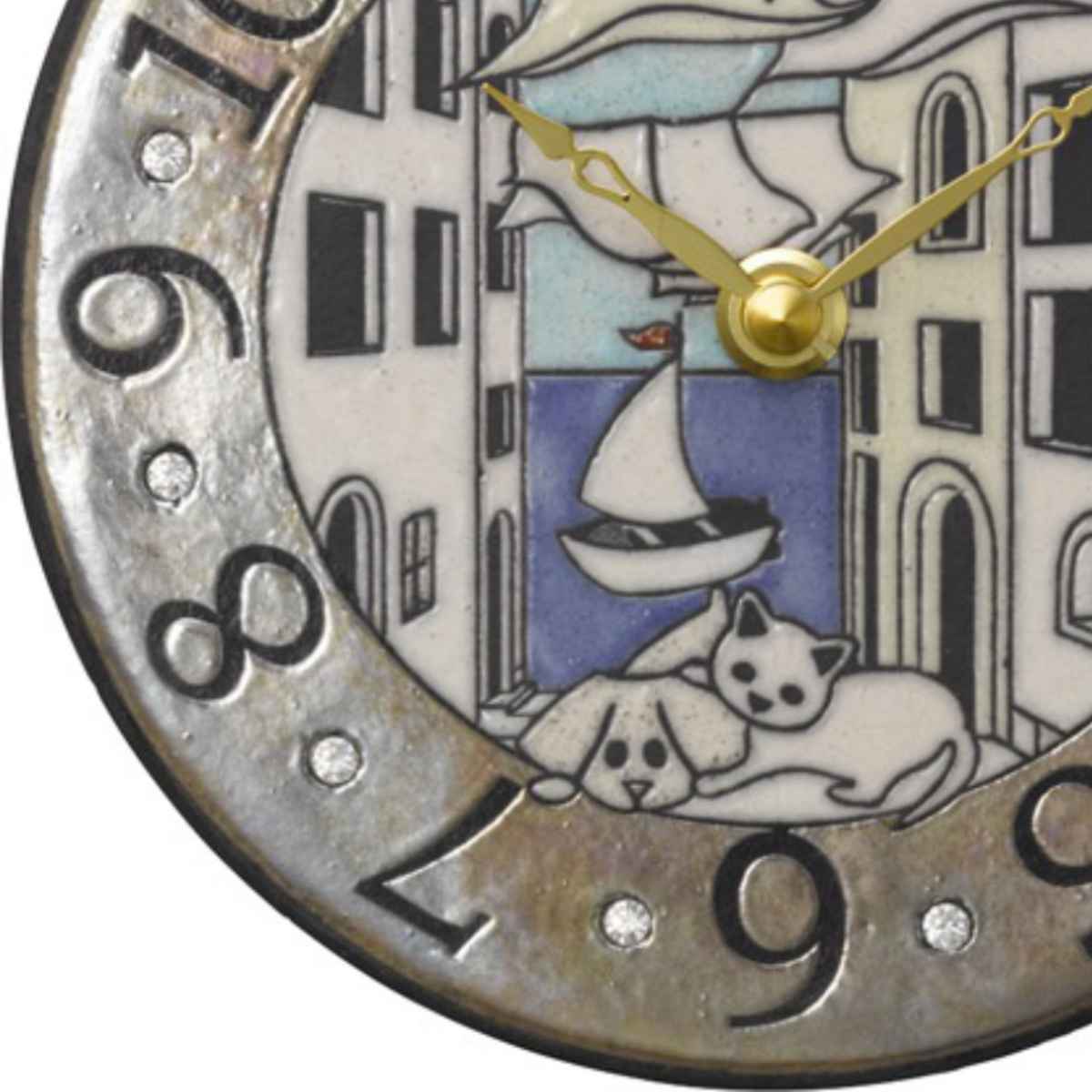 時計 置き掛け兼用 アントニオ・ザッカレラ アナログ Z904 （ 壁掛け