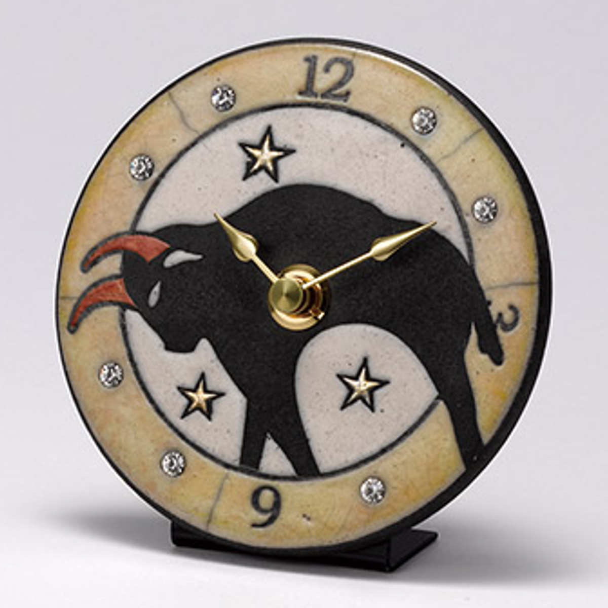 時計 置き掛け兼用 牡牛座 アントニオ・ザッカレラ アナログ Z927