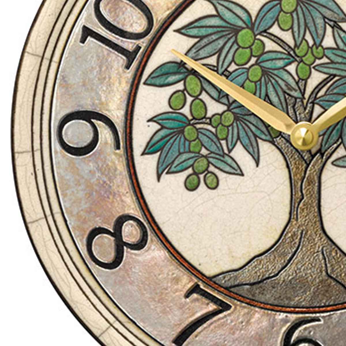 花柄陶器製アナログ時計 直径約30cm 名入れ対応可】プリザーブドフラワー花時計 サンクスフラワークロック