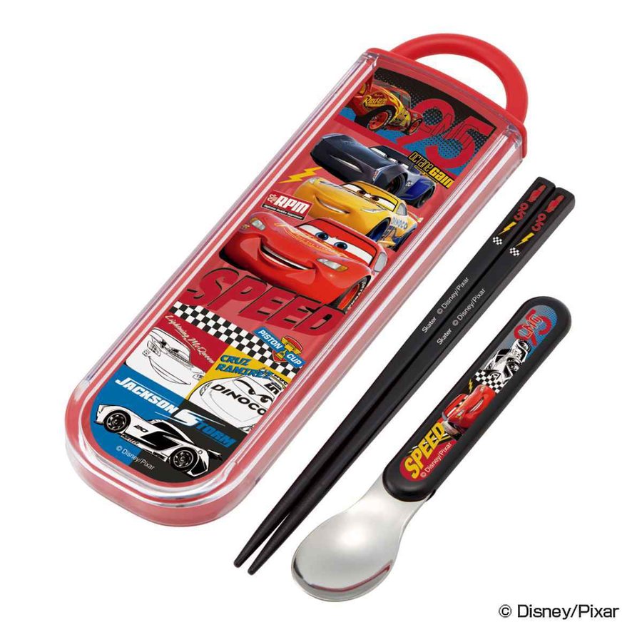 スケーター コンビセット 抗菌 箸 スプーン カーズ （ 食洗機対応 お箸