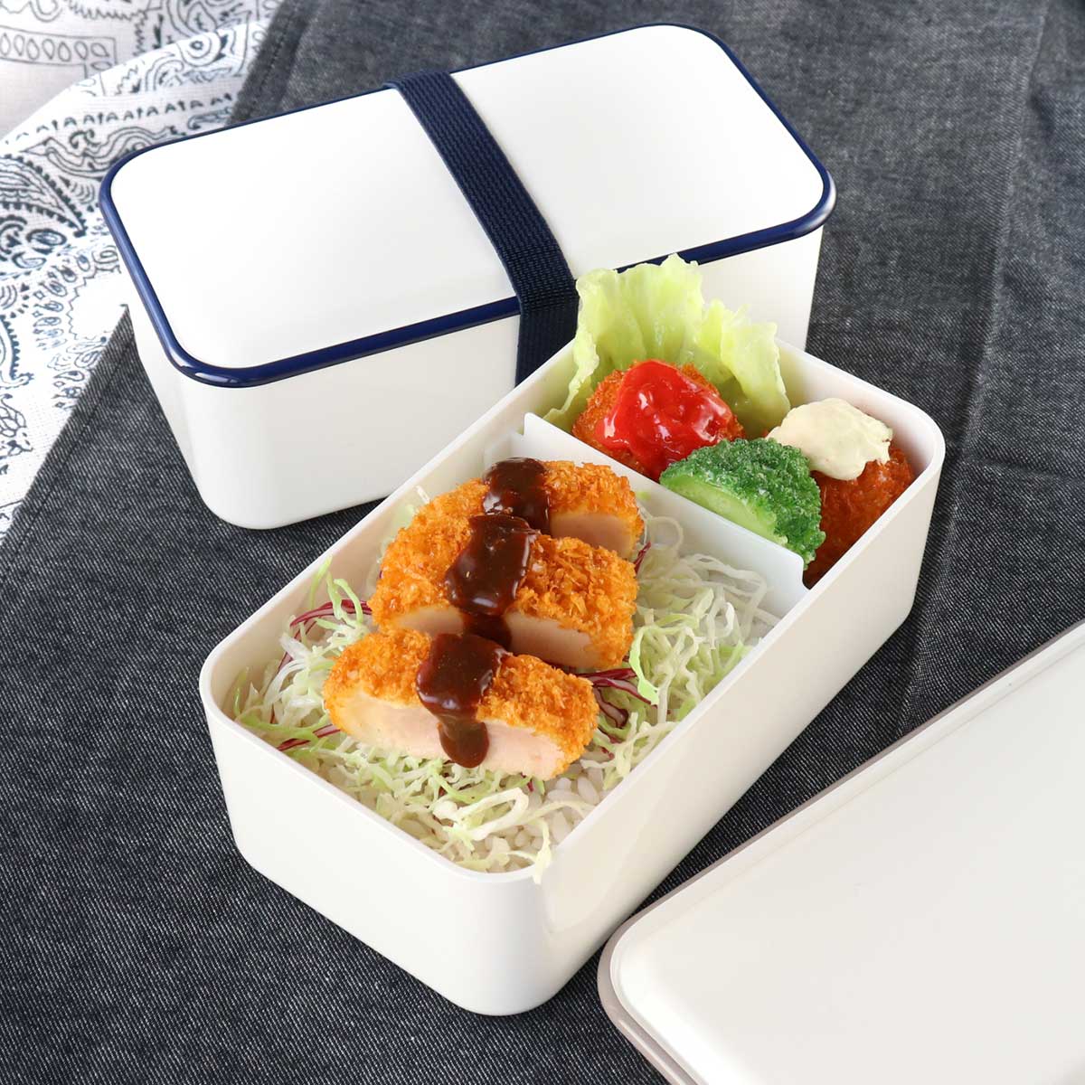 弁当箱 940ml 1段 レトロモーダ スクエアワイドランチ （ お弁当箱