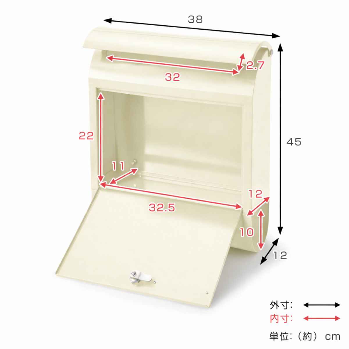 郵便ポスト MERCURY メールボックス （ マーキュリー 郵便 ポスト