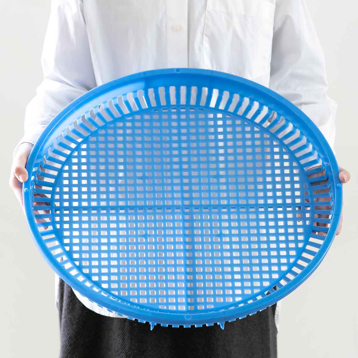 サンコープラスチック ワイドバスケット 丸型 直径50cm （ 干し
