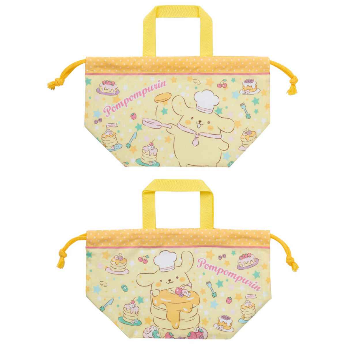 スケーター 弁当袋 巾着 ポムポムプリン キラキラショップ （ お弁当袋 