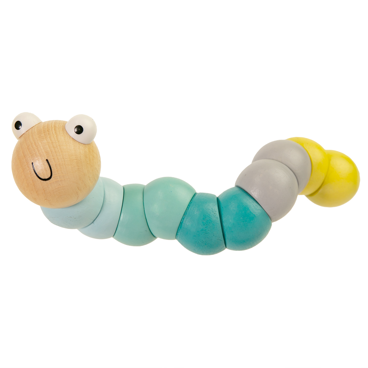 magnet おもちゃ ベビー WIGGLY WORMS BLUE 木製 北欧 出産祝い