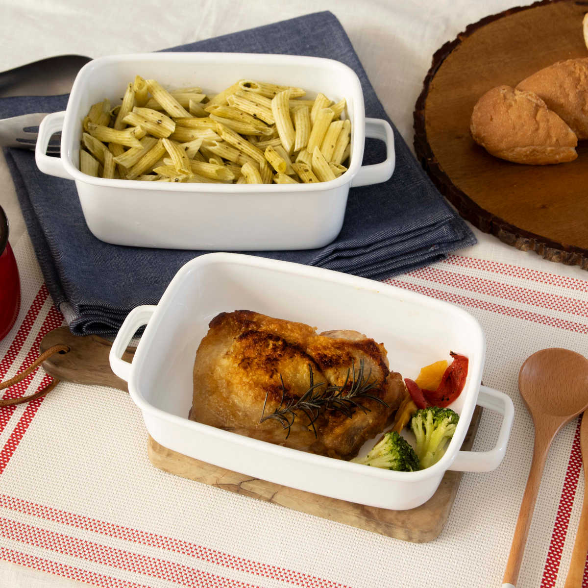 パール金属 グラタン皿 18cm 浅型 ホーロー ブランキッチン