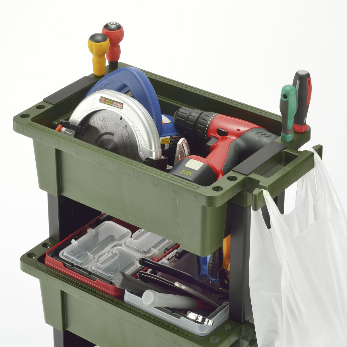 ツールワゴン ボックス3段 （ ツールボックス ワゴン ツール カート