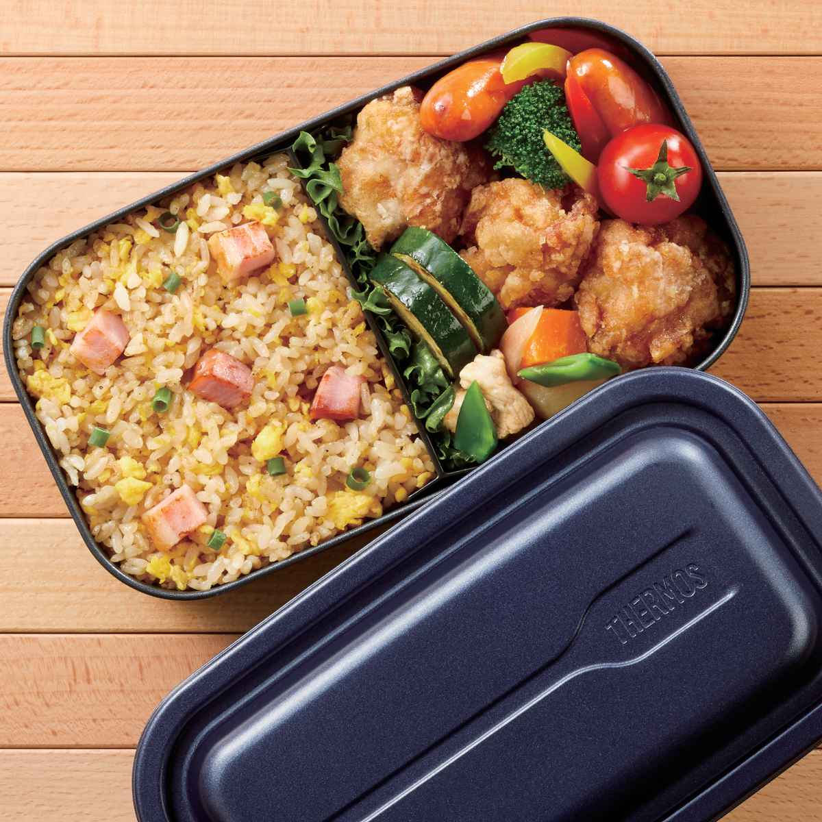 THERMOS（サーモス） 弁当箱 1段 800ml アルミ フレッシュランチ