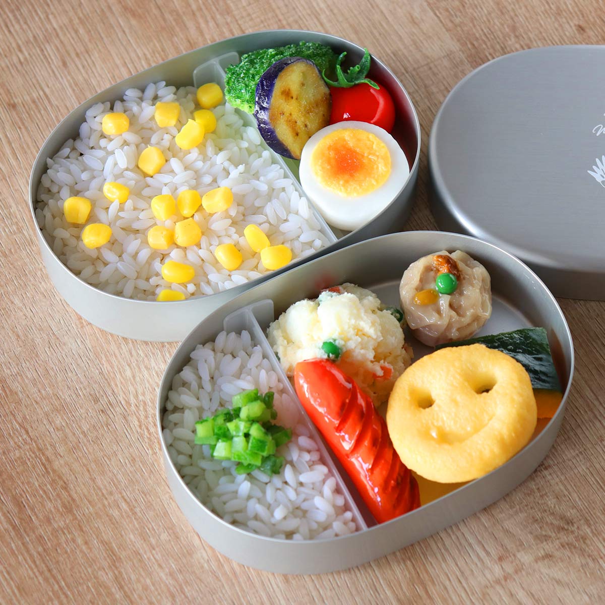 弁当箱 1段 300ml アルミ 小判型 Mamma （ お弁当箱 ランチボックス