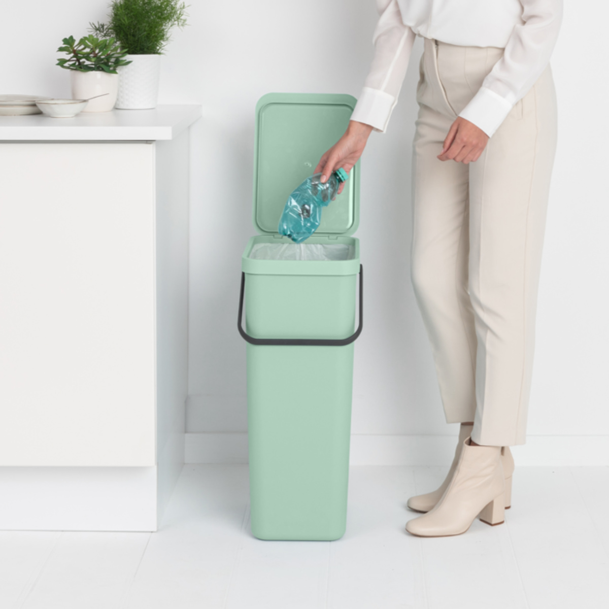 brabantia（ブラバンシア） ゴミ箱 40L ソート＆ゴー ふた付き