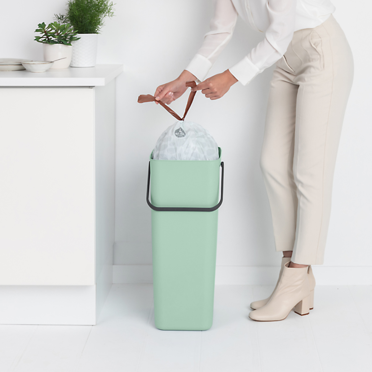 brabantia（ブラバンシア） ゴミ箱 40L ソート＆ゴー ふた付き