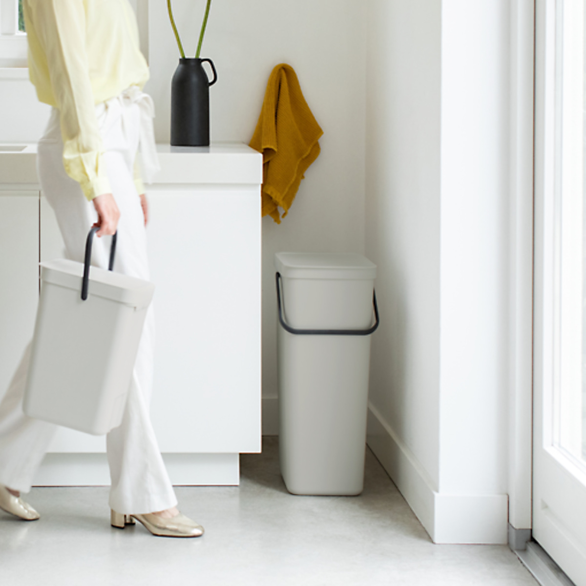 brabantia（ブラバンシア） ゴミ箱 40L ソート＆ゴー ふた付き