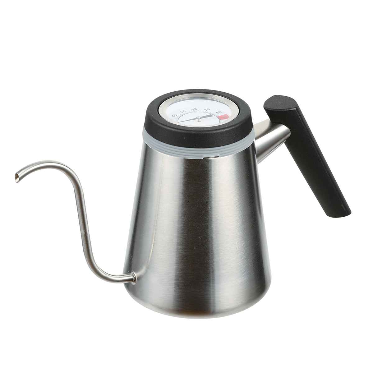 パール金属 ドリップポット 600ml 温度計付き ロック適オン ステンレス