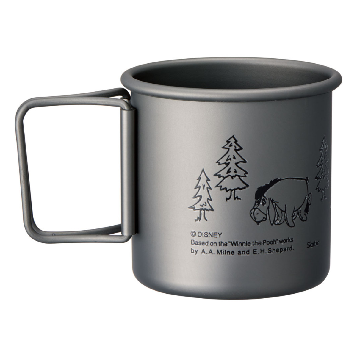 スケーター マグカップ 320ml 折りたたみハンドル付 くまのプーさん